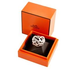 Bague HERMES Enchainée AG 925/°°° .